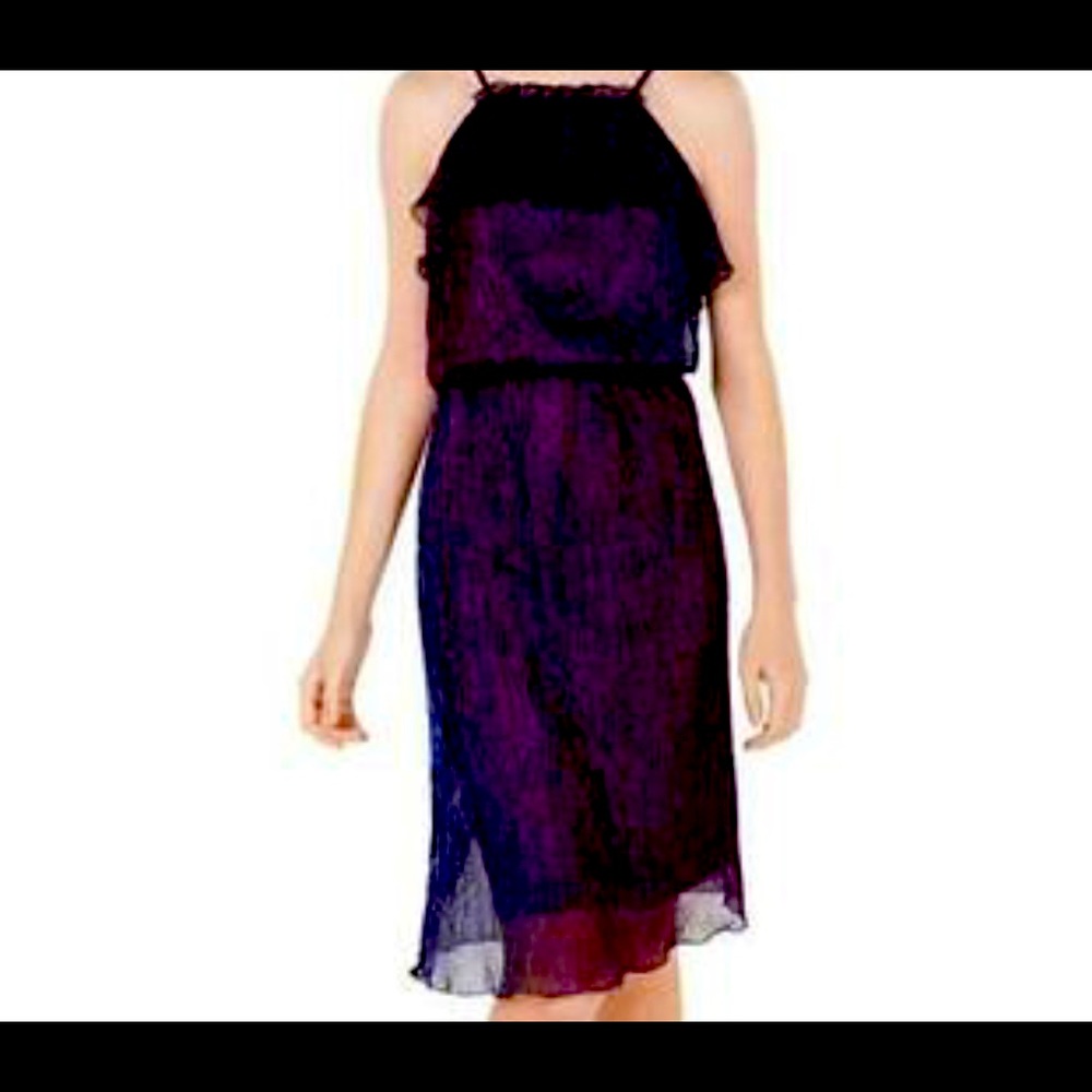XOXO Purple Shiny Dress Size M